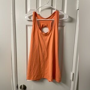 Athleta Orange Cut Out Relaxed Tank Top